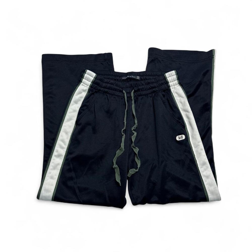 Abercrombie Y2K Vintage 2000s Track Flared LowRise Sweatpants Size XXS Jawstring - Picture 3 of 8